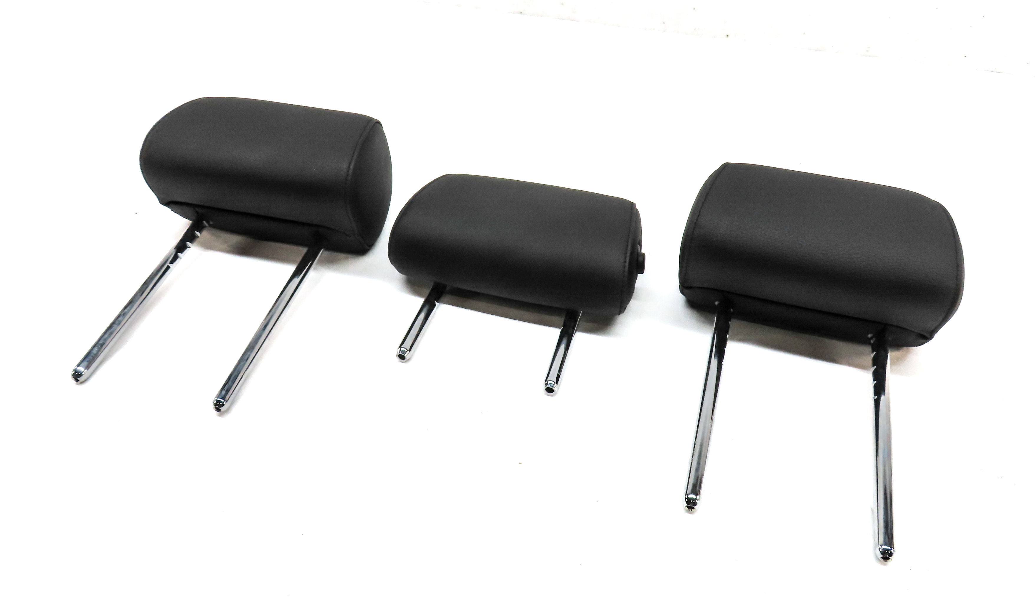 2011 BMW 535Xi (F10) REAR LEFT CENTER RIGHT SEAT HEADREST HEAD REST SET (BLACK) — exact item pictured